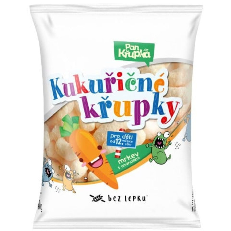 Pan Křupka Kukuřičné křupky mrkev a ananas