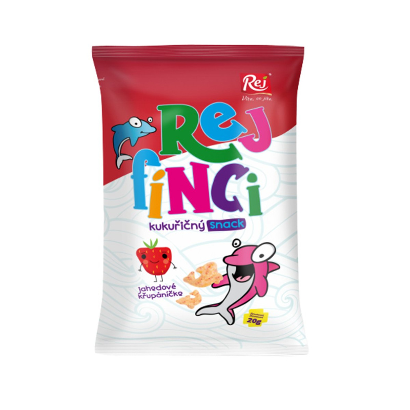 REJ Rejfínci kukuřičný snack jahodový