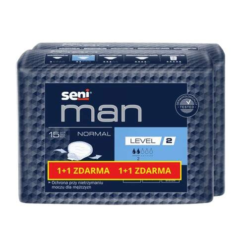 Seni Man Normal Level 2 inkont.vložky 1+1 2x15ks