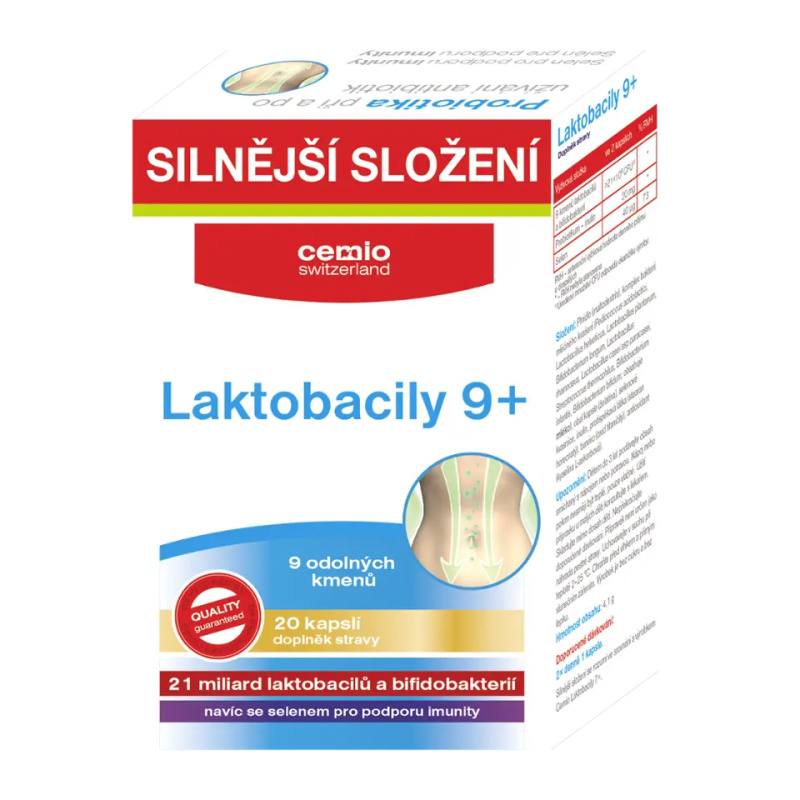 Cemio Laktobacily 9+ 20 kapslí
