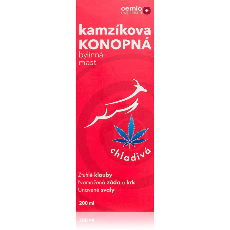 Cemio Kamzíkova konopná mast mast s chladivým účinkem 200 ml