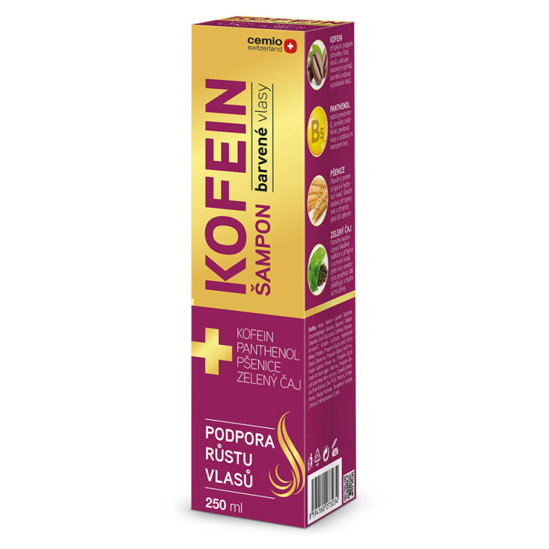 Cemio Kofein Colour kofeinový šampon 250 ml