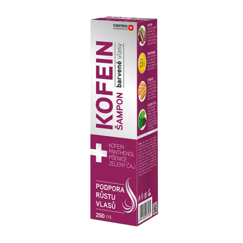 Cemio Kofein Colour kofeinový šampon 250 ml