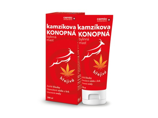 Cemio Kamzíkova konopná mast hřejivá 200ml