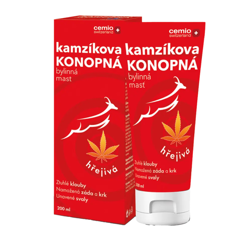 Cemio Kamzíkova konopná mast hřejivá 200ml