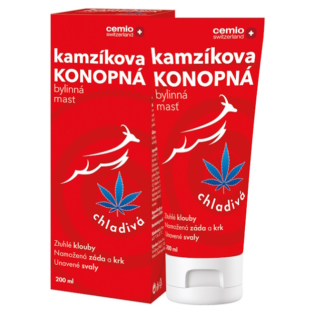 Cemio Kamzíkova konopná mast chladivá 200ml