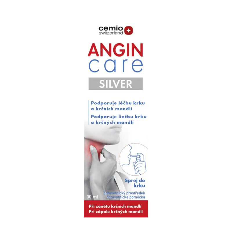 Cemio Angin Care Silver sprej do krku 30 ml