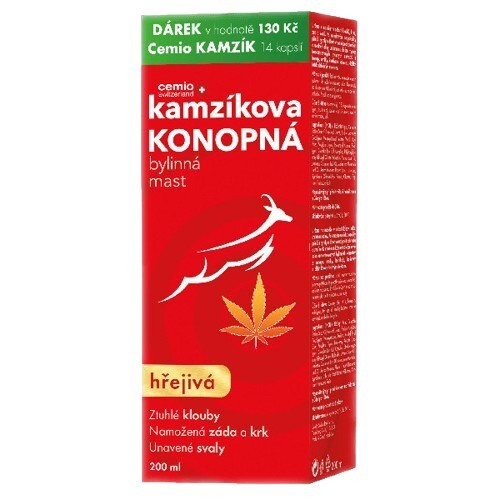 Cemio Kamzíkova konopná mast hřejivá 200 ml + soutěž