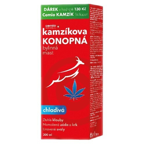 Cemio Kamzíkova konopná mast mast s chladivým účinkem 200 ml