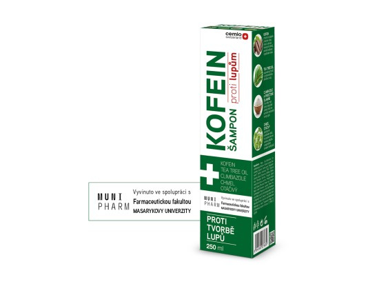 Cemio Kofein lupy kofeinový šampon proti lupům 250 ml
