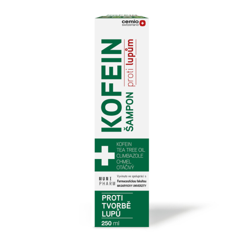 Cemio Kofein lupy kofeinový šampon proti lupům 250 ml