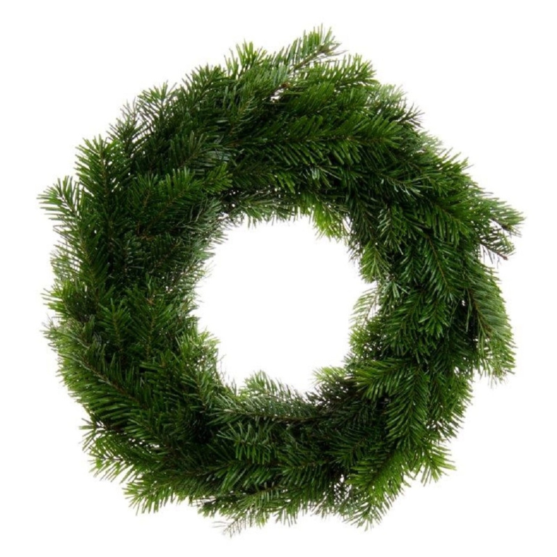 Věnec Nordmann poloviční nezdobený 30 cm