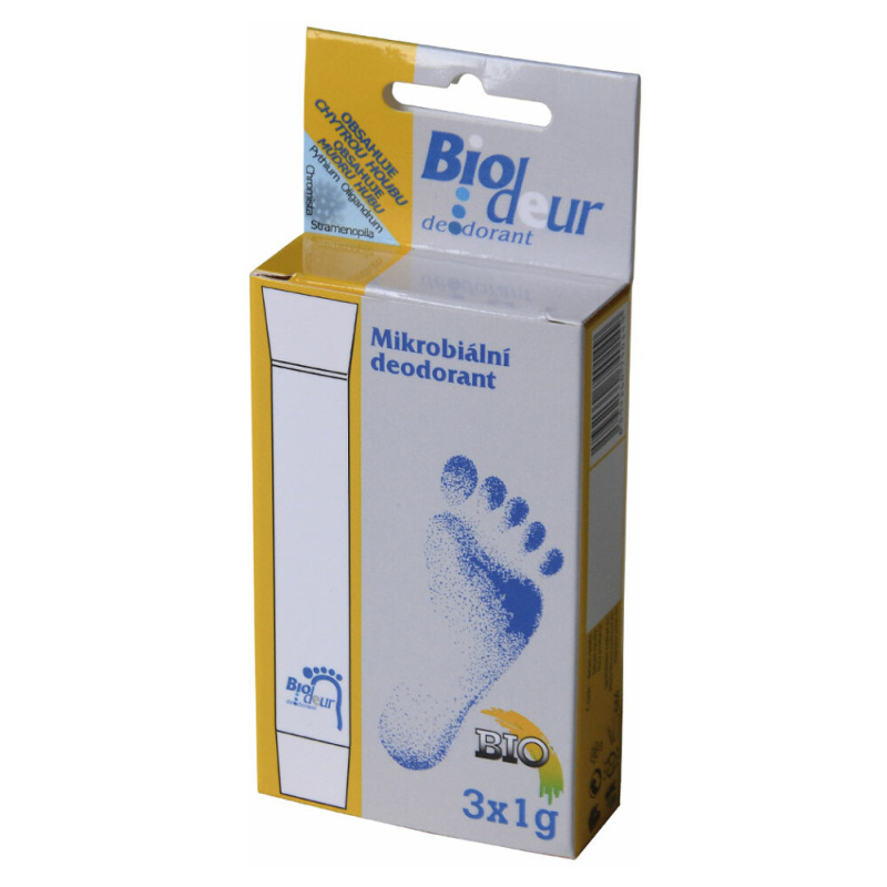 Biodeur Mikrobiální deodorant, 3x1 g