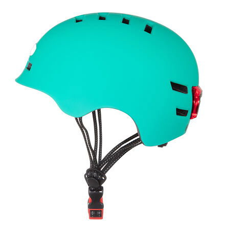 BLUETOUCH Bezpečnostní helma modrá s LED L