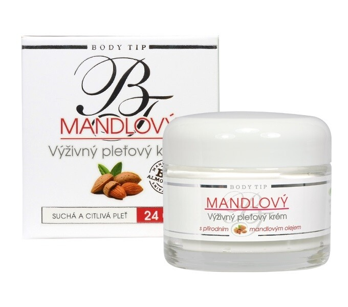 BODY TIP Mandlový výživný krém suchá citlivá pleť 50ml