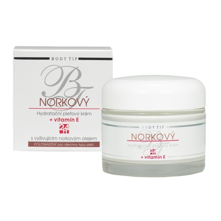 BODY TIP Norkový hydratační pleťový krém s vit.E 50 ml