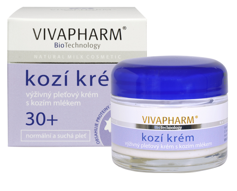 VIVAPHARM Kozí krém výživný pleťový krém 50 ml