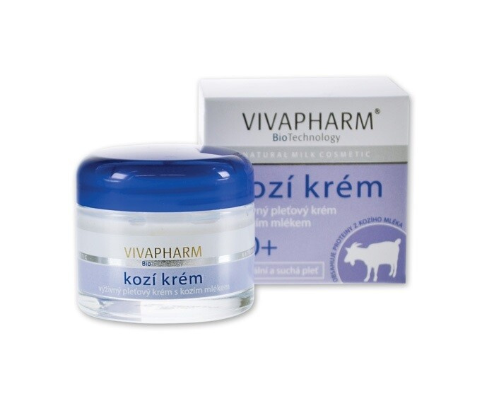 VIVAPHARM Kozí krém výživný pleťový krém 50 ml