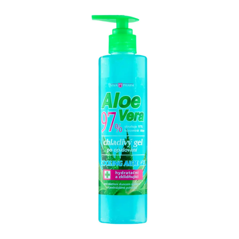 VIVACO Chladivý gel po opalování s Aloe Vera 97% 250 ml