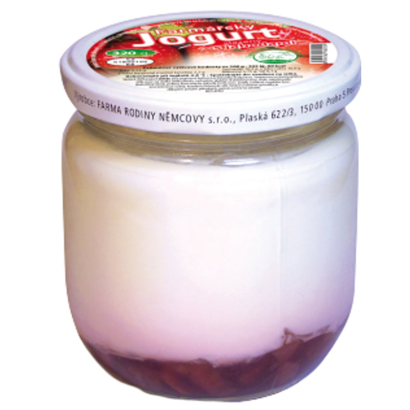 Farma rodiny Němcovy Jogurt s jahodami