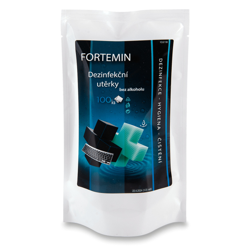 Clenium Fortemin - dezinfekční útěrky  - 100 ks