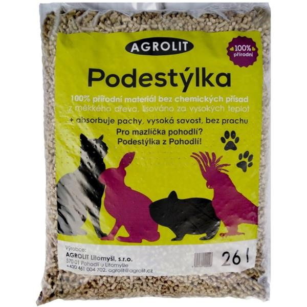 Podestýlka Agrolit dřevěná lisovaná 26 litrů 26l