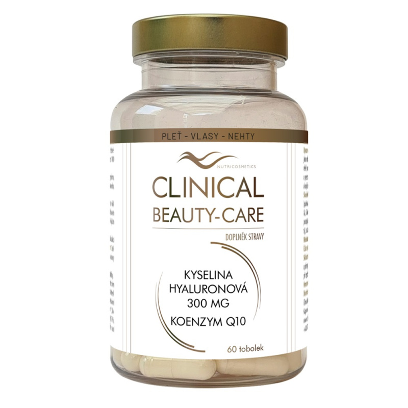 CLINICAL Beauty-care kyselina hyaluronová 300 mg + Q10  60 tobolek