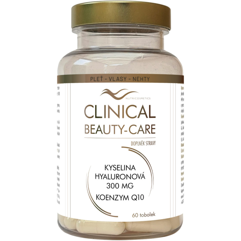 CLINICAL Beauty-care kyselina hyaluronová 300 mg + Q10  60 tobolek