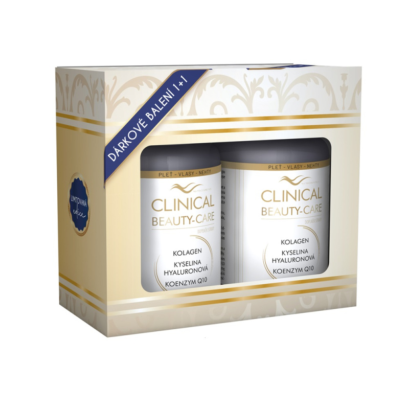CLINICAL Beauty-care kolagen + kyselina hyaluronová + Q10 60+60 tablet