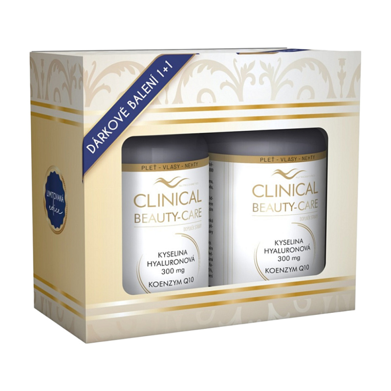 Clinical Beauty-Care Kyselina hyaluronová + Kolagen + Q10 60 tobolek + 60 tablet