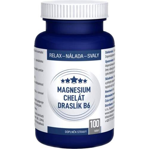 CLINICAL Magnesium chelát + Draslík B6 100 tablet