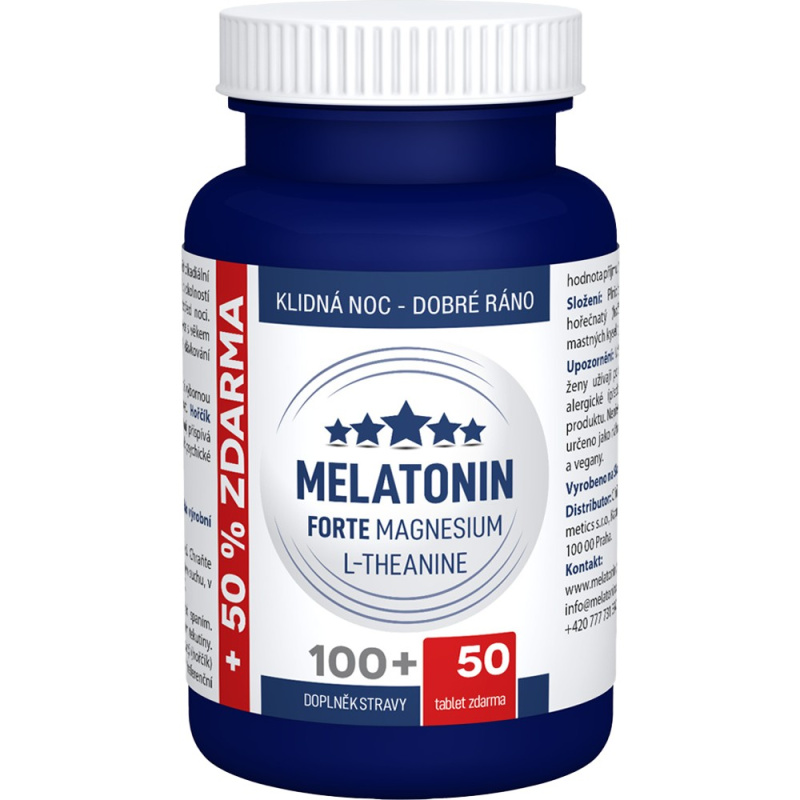 CLINICAL Melatonin Forte Magnesium L-Theanine 100+50 tablet