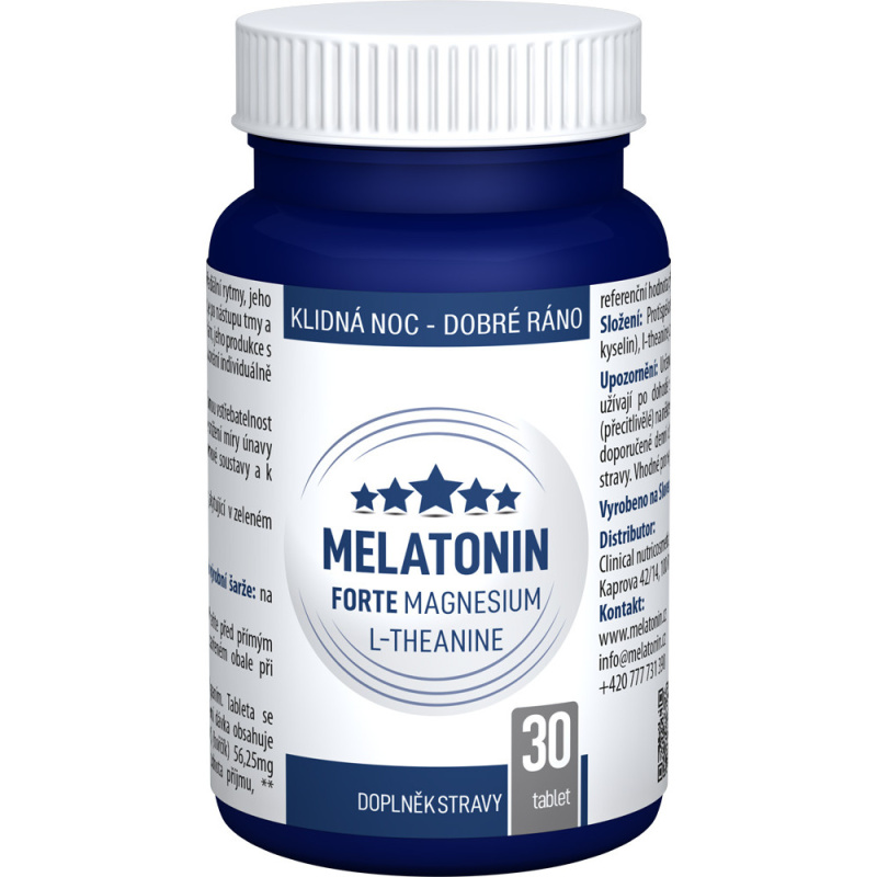 CLINICAL Melatonin Forte Magnesium L-Theanine 30 tablet
