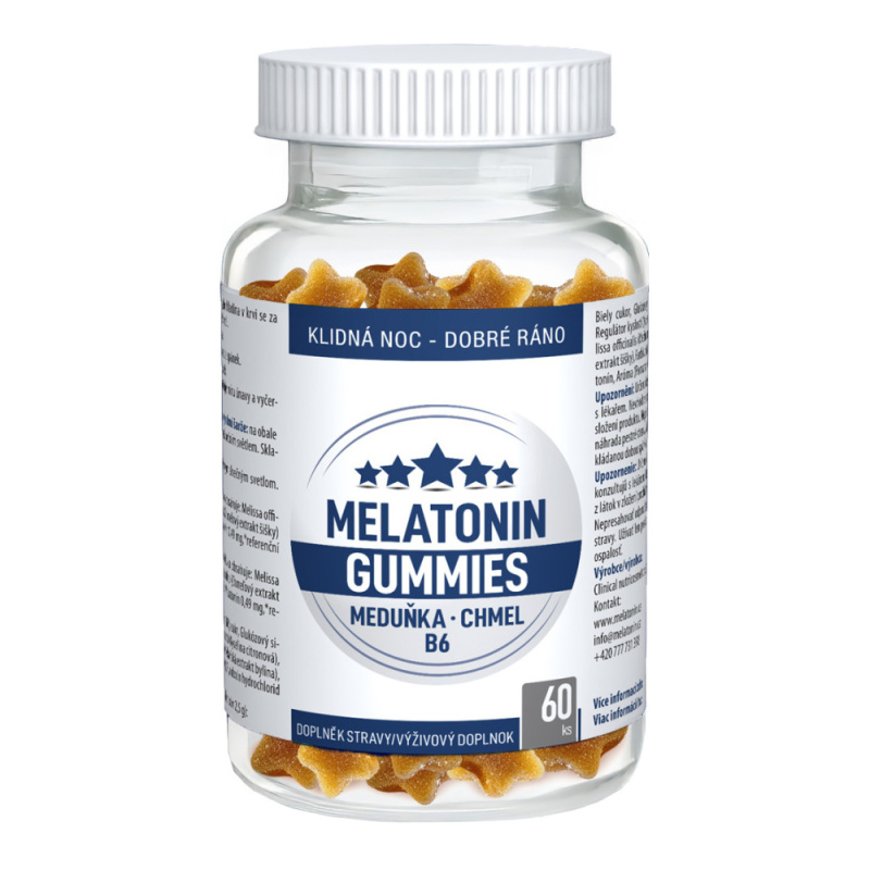 CLINICAL Melatonin Gummies 60 pektinových bonbónů