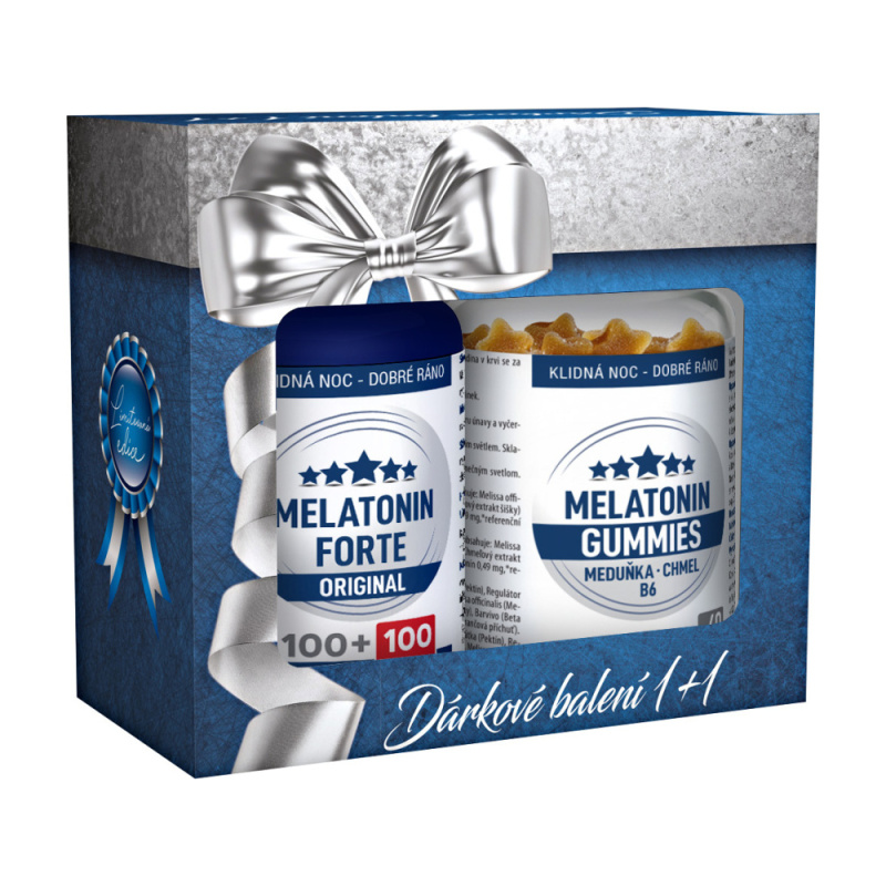 CLINICAL Melatonin Forte 200 tablet+Gummies 60 pektinových bonbónů