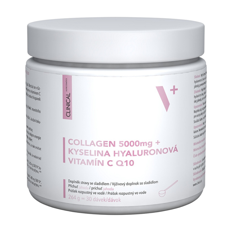 CLINICAL Collagen 5000mg + kyselina Hyaluronová + vitamín C & Q10 264 gramů