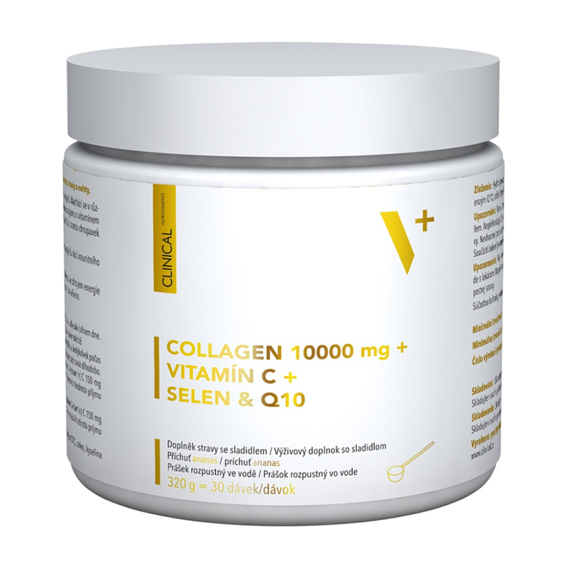 CLINICAL Collagen 10 000mg + vitamín C + selen & Q10 320 gramů