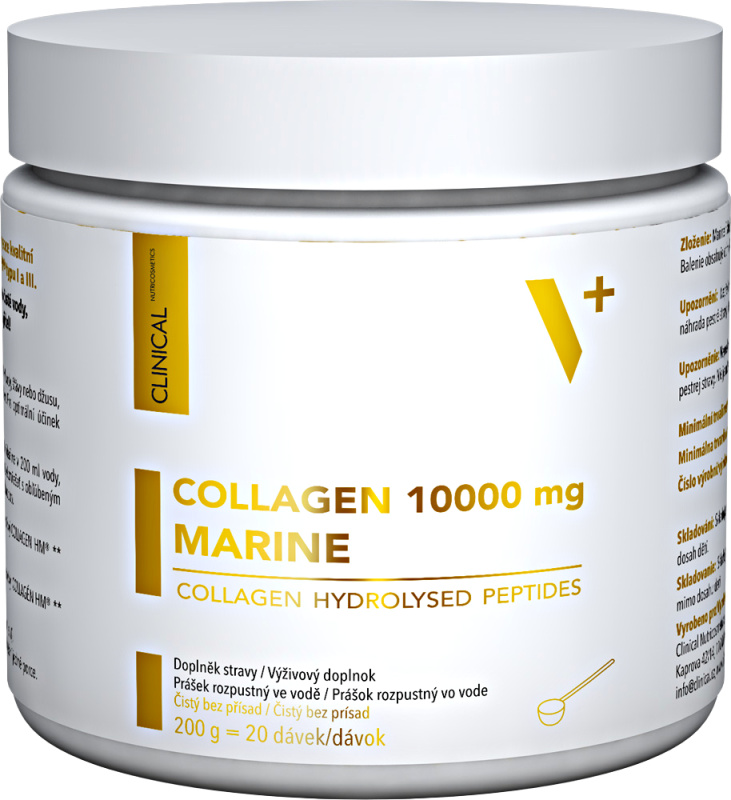 CLINICAL Collagen 10 000 mg marine collagen hydrolysed peptides 200 gramů