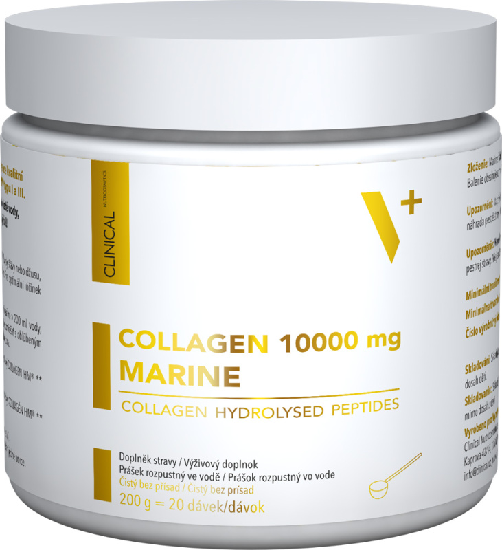 CLINICAL Collagen 10 000 mg marine collagen hydrolysed peptides 200 gramů