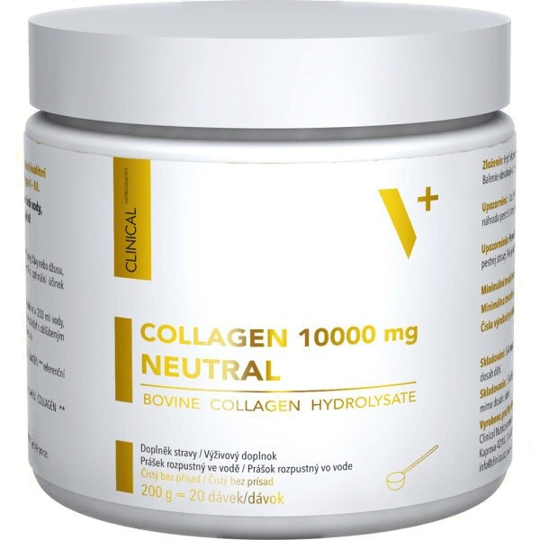 CLINICAL Collagen 10 000mg neutral bovine collagen hydrolysate 200 gramů