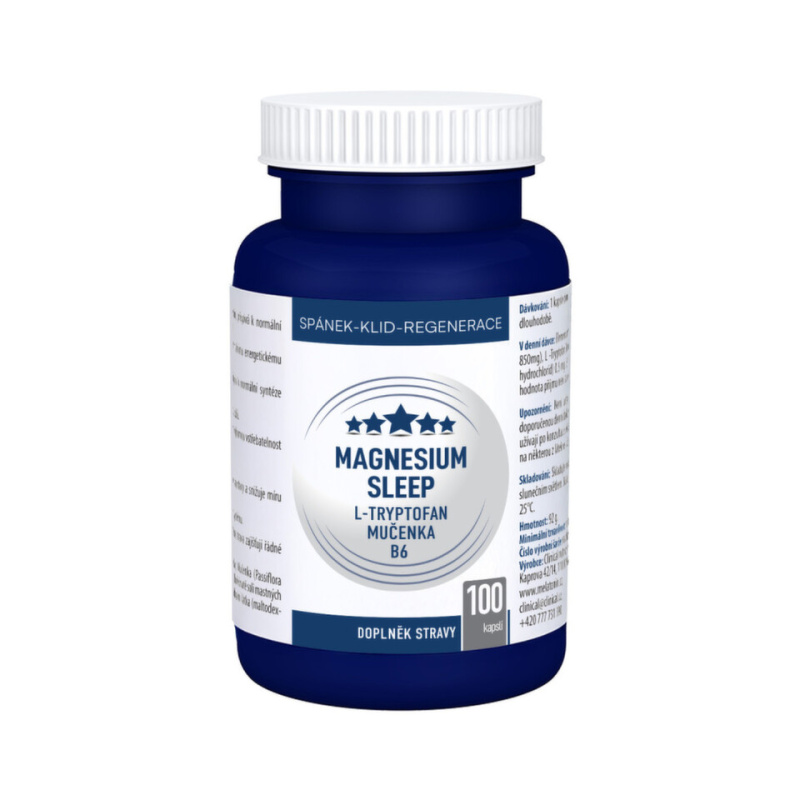 CLINICAL Magnesium sleep l-tryptofan + mučenka + vitamin B6 100 kapslí