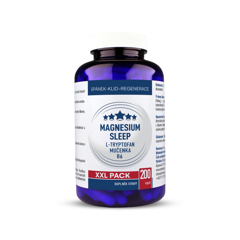 Clinical Magnesium Sleep L-Tryptofan + Mučenka + B6 XXL pack 200 kapslí