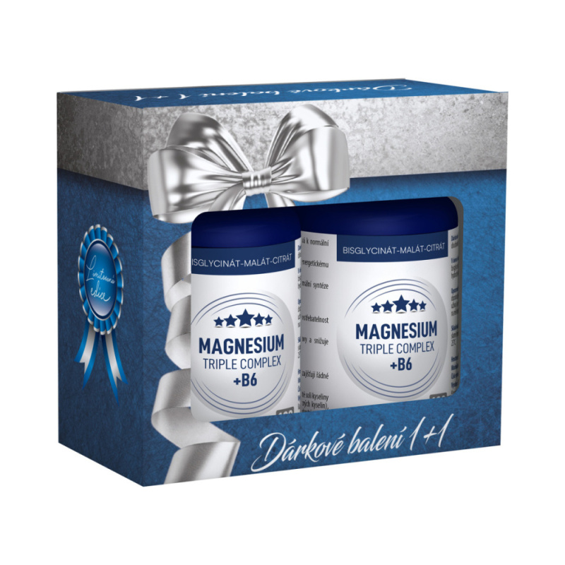 CLINICAL Magnesium triple complex + B6 2 x 100 kapslí + DÁRKOVÉ balení