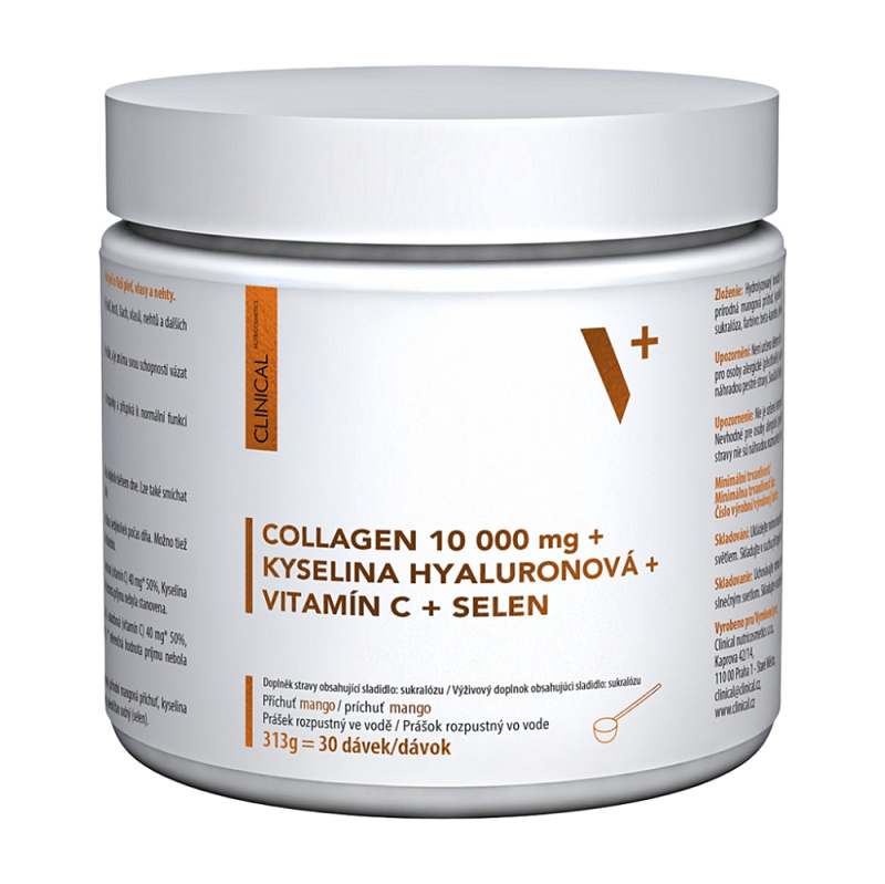 Clinical Collagen+k.Hyal.+vit.C+selen mango 313g