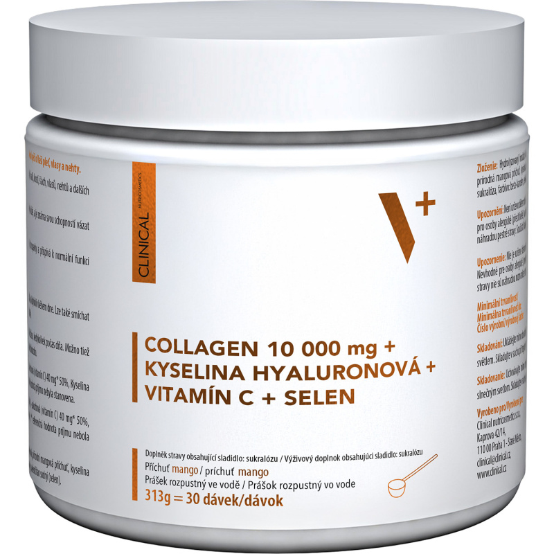 Clinical Collagen+k.Hyal.+vit.C+selen mango 313g