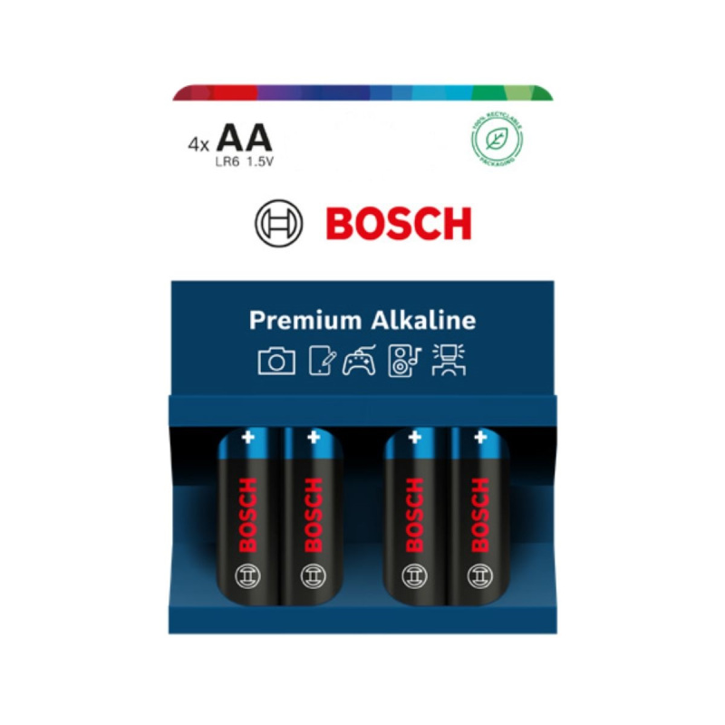 Bosch Premium Alkaline AA LR6 baterie 4 ks