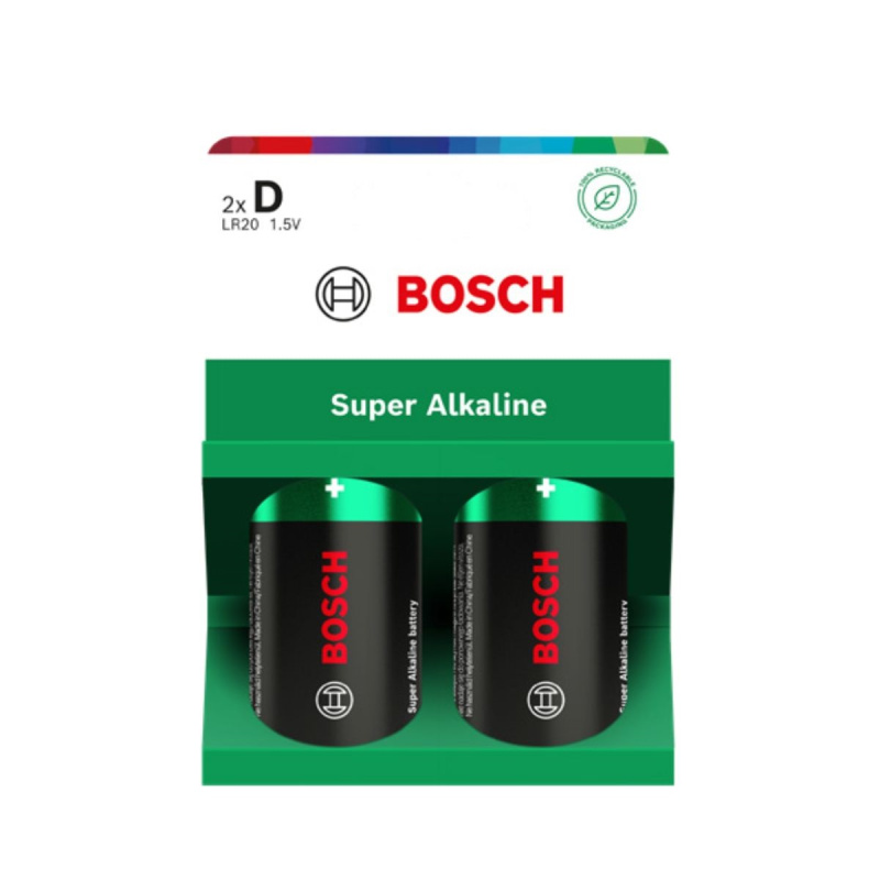 Bosch Super Alkaline D LR20 baterie 2 ks