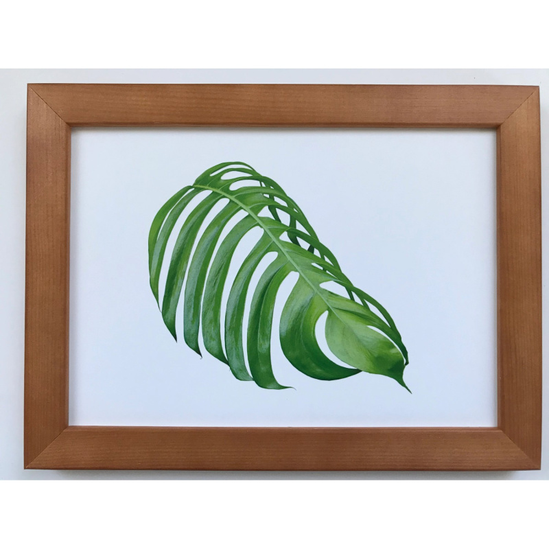 Bondecor Fotorám dřevěný hladký béžový 21 x 30 cm