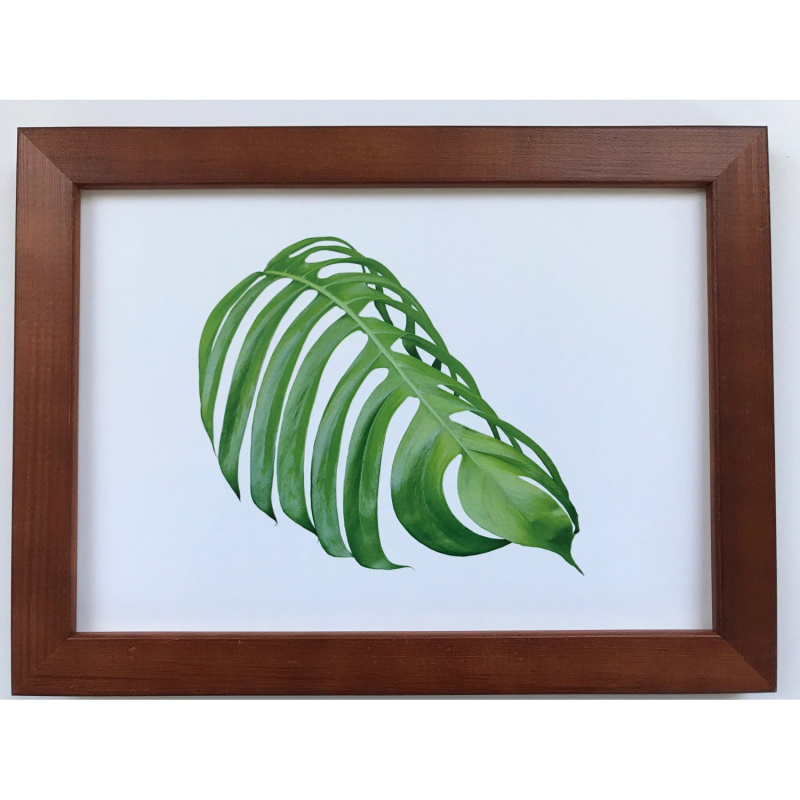 Bondecor Fotorám dřevěný hladký hnědý 18 x 24 cm