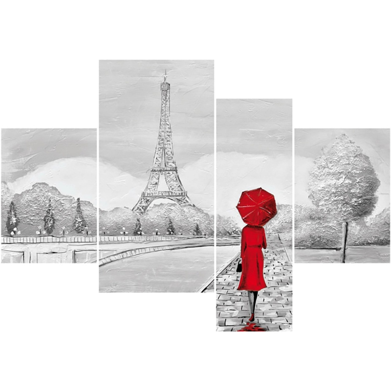 Bondecor 4dílná sada obrazů Romance 70 x 100 cm